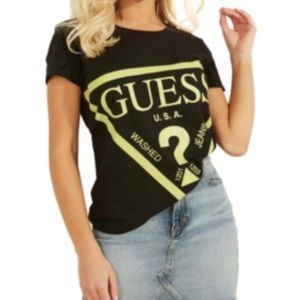 Guess Logo Print Cotton T-shirt